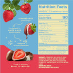 Close up of chocolate coated frozen strawberries in a bowl