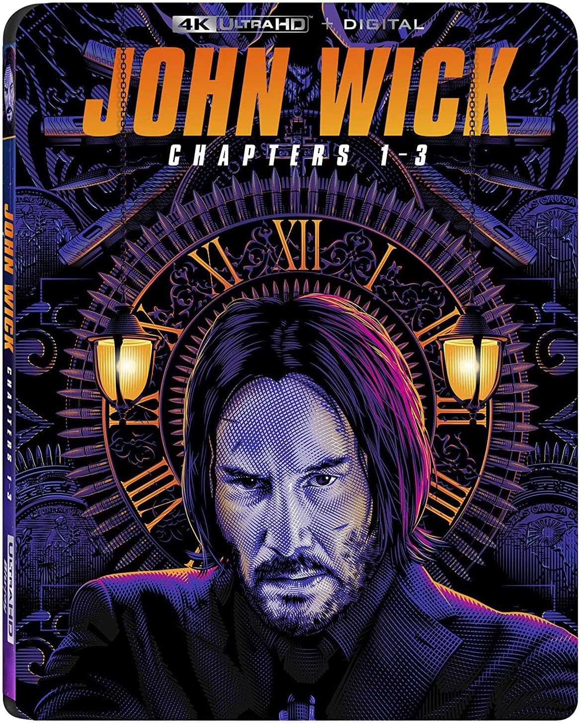 Lionsgate John Wick Chapters 1-3 4K UHD front view box set