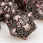 7PCS Metal DND Dice Set with Box, Debris RPG Green D and D Dice for use with D&D Tabletop Games Role Playing Game Polyhedral Dice Set D20 D12 D10 D8 D6 D4 - Image 12