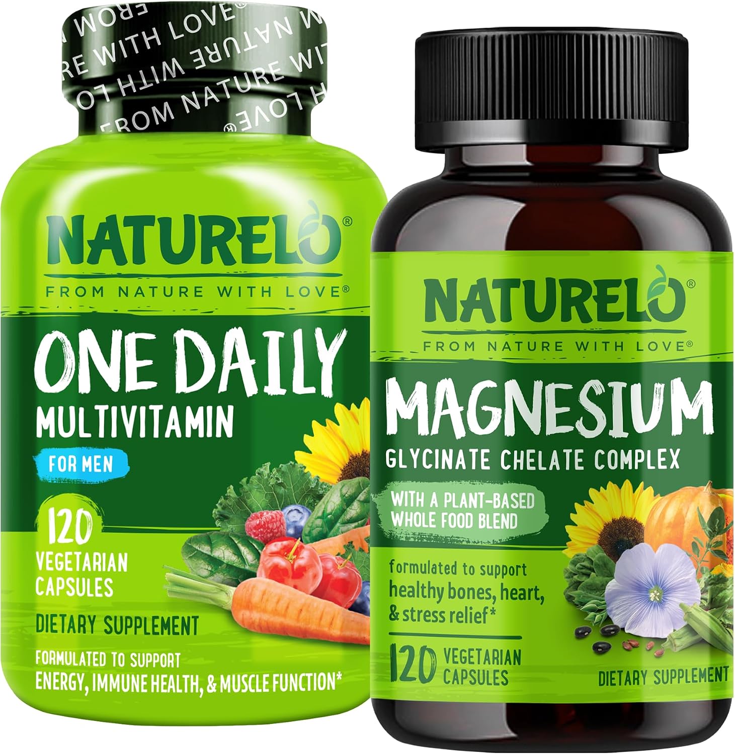 Naturelo supplement bundle front view bottle packaging