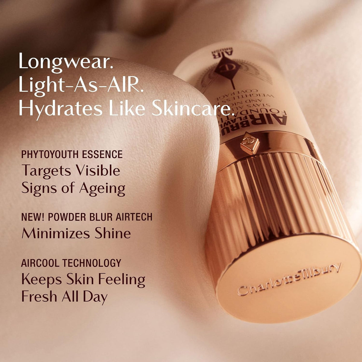 Airbrush Flawless Matte Foundation box and bottle layout