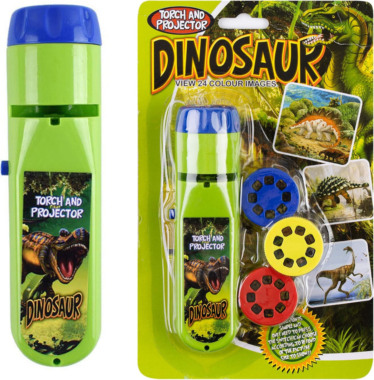Georgie Porgy dinosaur projector toy front view