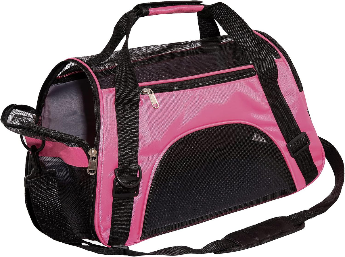 MuchL Pet Carrier Cat Cattier Soft-Sided Carriers for Small Medium Cats Dogs Puppies Pet Carrier Airline Approved Cat Dog Pet Travel Carrier (Medium, Blue) - Image 9