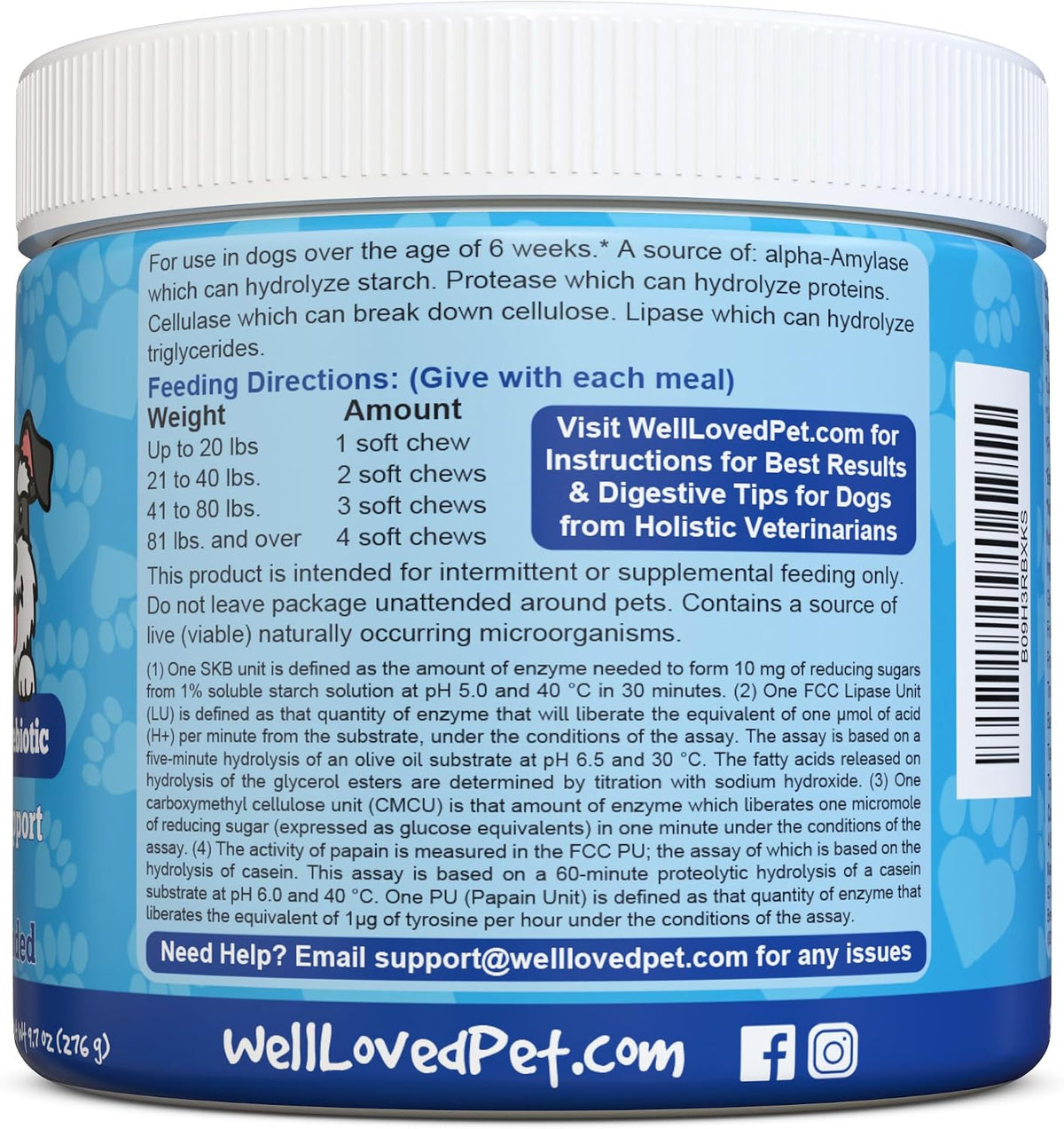 USA sourced natural pet health supplements for small medium and large dog breeds