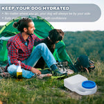 Ziliny 1 Pcs 3 Quart No Spill Portable Dog Travel Water Bowl Leakproof Pet Water Bowl for Pet Dispenser for Small Large Dogs Cats Camping Hiking Trips Car RV Boat Road Mess-Free Design - Image 4