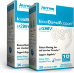 Jarrow Formulas Ideal Bowel Support probiotic supplement twin pack front view showing active culture count.
