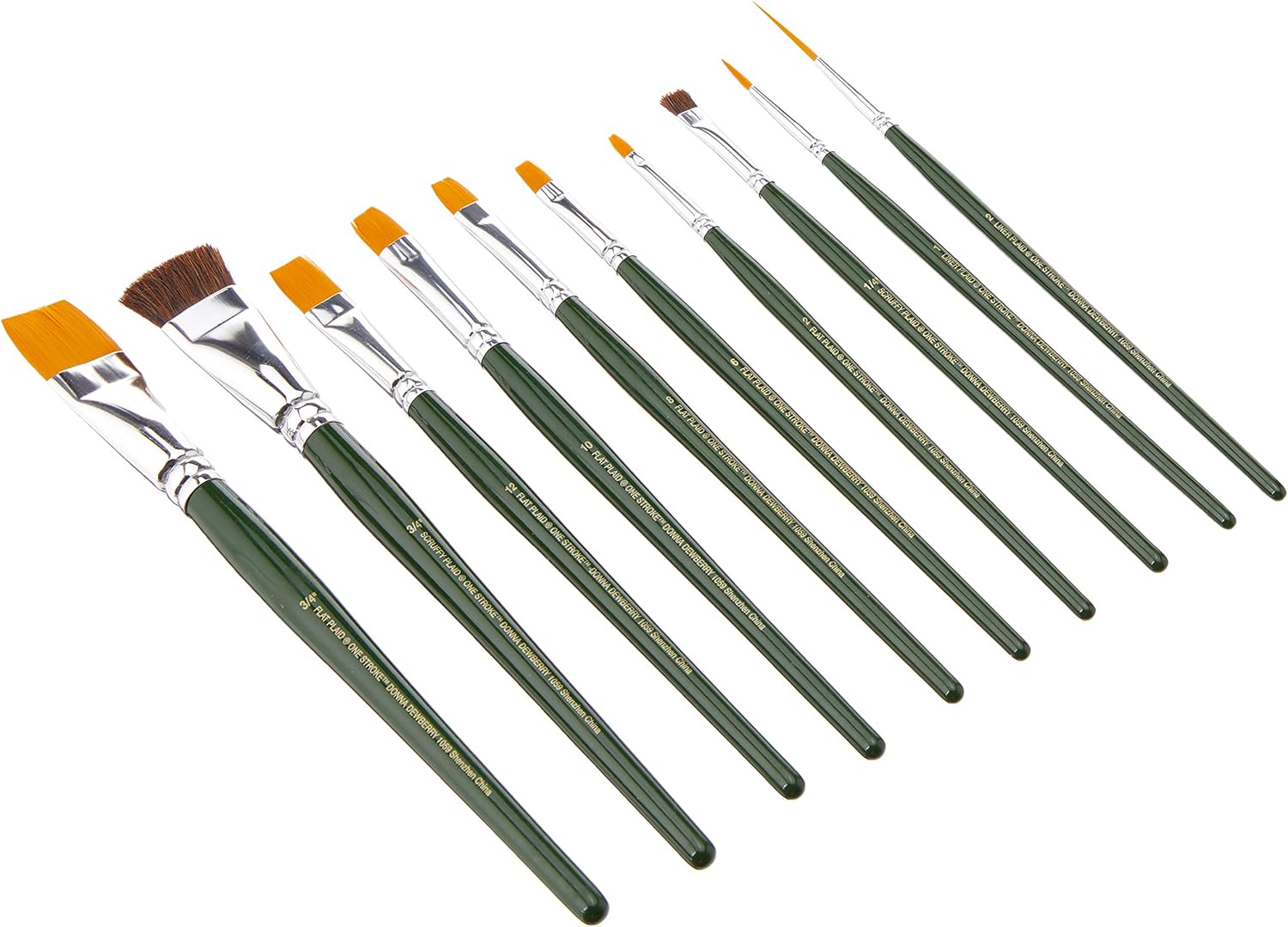 One Stroke Brush Set, 1059 (10-Pack) - Image 1