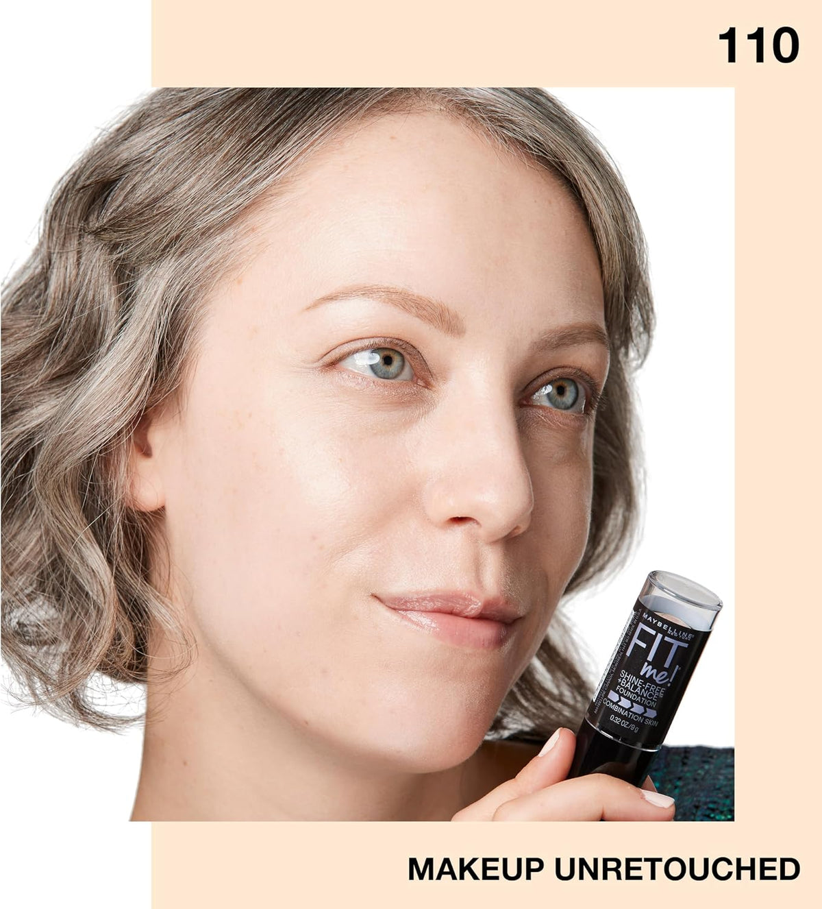 Side profile view of Maybelline portable foundation stick