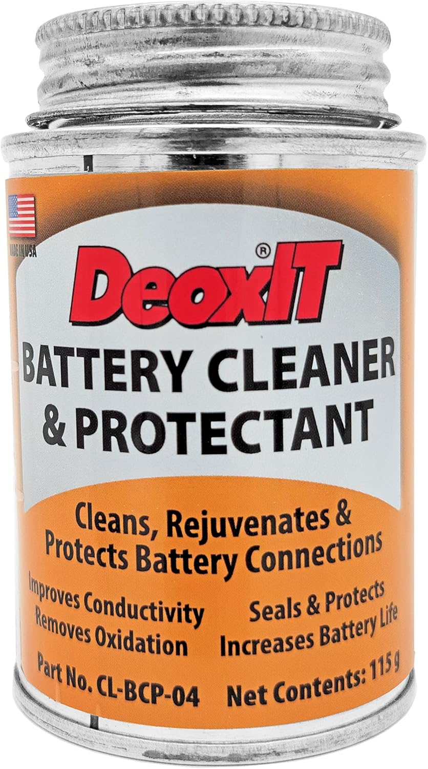 Caig Laboratories DeoxIT Battery Cleaner and Protectant front view jar