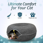 Detachable zipper design on Meow Mates cat cave