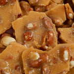 Smarty Stop Home Style Peanut Brittle Candy 1 Pound front package view showing traditional american sweet snack