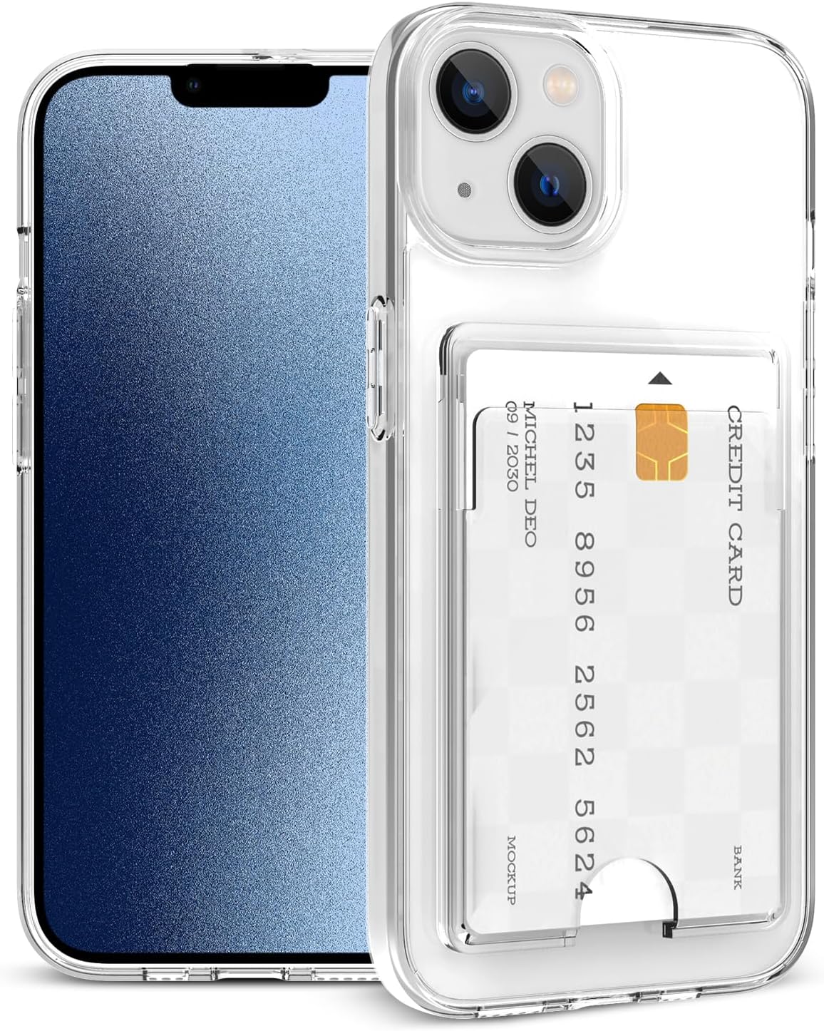 Gukalong Clear Wallet Case for iPhone 15 Pro with Credit Card Holder | Hard PC Heavy Duty Shockproof Protection Anti-Scratch Phone Cover Card Slot Anti-Yellowing Case for Women Men - Image 12