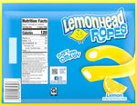 Authentic USA imported sour lemon chewy candy ropes bag.