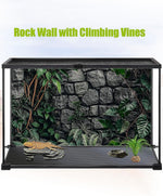 Helidrago multi style reptile cage backdrop bundle showing durable polyester fabric textures.