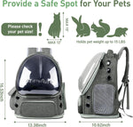 Pawstrip cat backpack carrier side mesh panel and pocket
