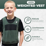 Sensory4u medium weighted vest displayed flat showing neoprene fabric texture