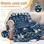 Hohoto kids throw blanket folded on cozy bed