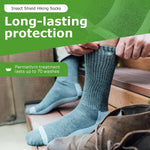 Insect Shield unisex hiking socks folded layout