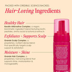 Grande Cosmetics volumizing foam packaging and travel size container