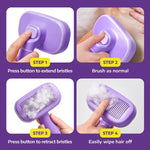 Hertzko premium pet dematting slicker brush package contents view