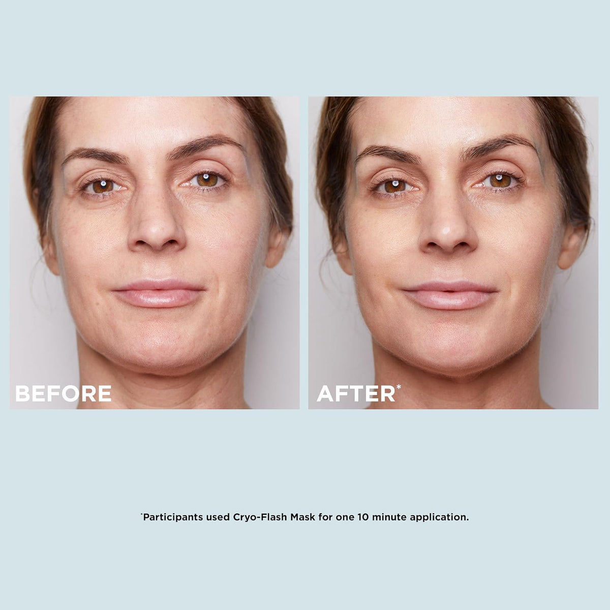 Clarins Cryo-Flash Face Mask application on face