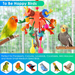 Durable pet bird cage accessories for shredding and chewing