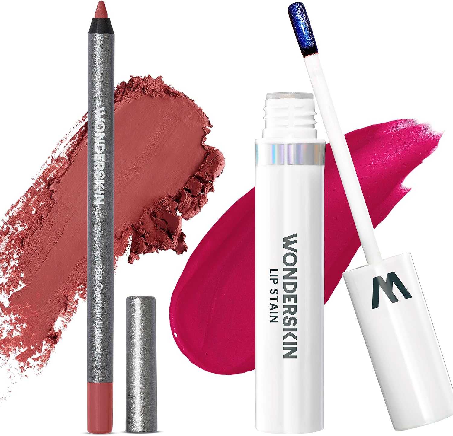 Dista-USA Wonderskin Wonderblading Lip Stain Kit front view showing the Darling masque and Ruby lipliner.