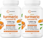 Micro Ingredients pure turmeric curcumin supplement front view bottle