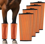 Mesh Horse Fly Boots Set of 4 - Loose Fitting Breathable Leggings for Horses, Adjustable Anti-Stomping Leg Wraps, Stay-Up No-Slip Design for All 4 Legs (Green) - Image 12