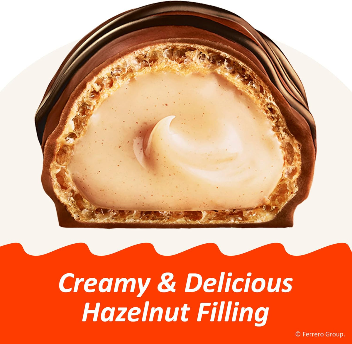 A handful of individually wrapped milk chocolate hazelnut mini bites