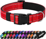 Reflective Dog Collar Padded with Soft Neoprene Breathable Quick Release Basic Dog Collars for Medium Dogs Purple Girl - Image 12