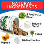 Soft chews for dog coprophagia deterrent