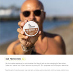 Raw Elements mineral sunscreen 1.8 ounces tin close up view