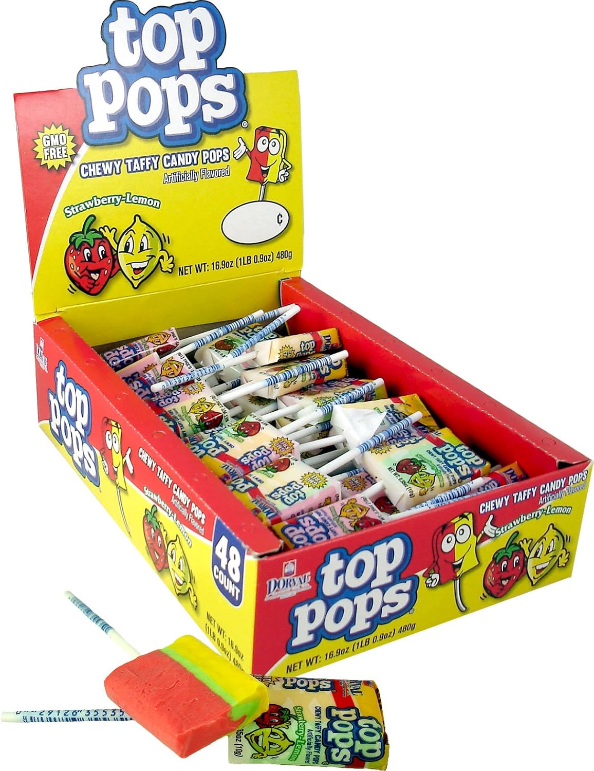 Top/Taffy pops Assorted Flavors 48ct - Image 10