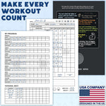 Workout Log Gym A5 journal paper thickness and texture display