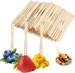 YANPROG bamboo mini forks 100 count front view packaging