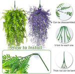 PINVNBY artificial reptile plant vines inside a glass terrarium
