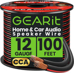 GearIT 12 Gauge Speaker Wire 100ft front view for home audio