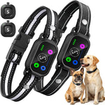 Leepenk Tucnkac Bark Collar 2 Pack front view with remote
