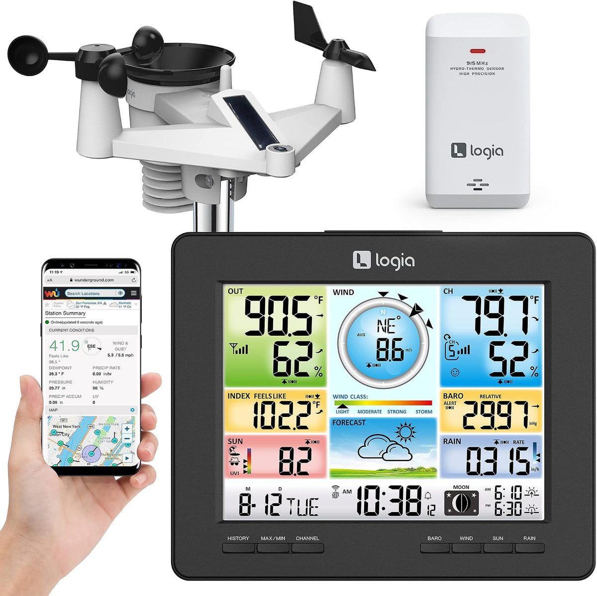 Logia weather station packaged in original box