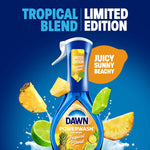 Dawn kitchen household essentials spray bottle back label and usage instructions