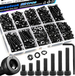mxuteuk M2 Screws Assortment,M2 x 4/6/8/10/12/16/20mm Hex Socket Head Cap Screws Bolts Nuts Kit, 520PCS 12.9 Grade Alloy Steel Assorted Screws Small Metric Screws Suitable for 3D Printer DIY - Image 13
