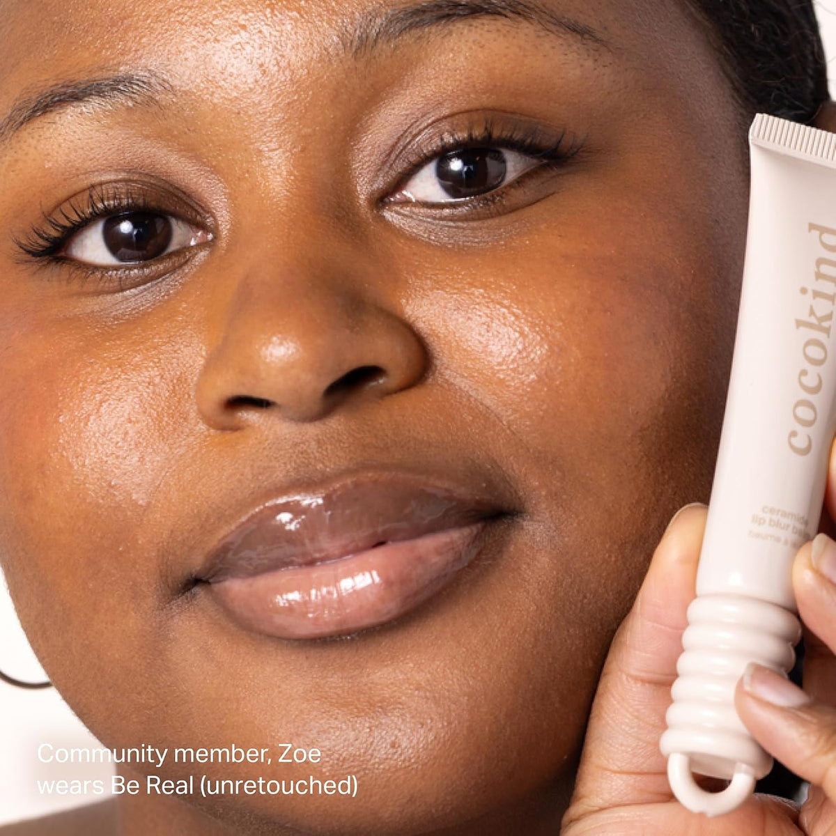 Cocokind hydrating peptide lip balm for plumping fine lines