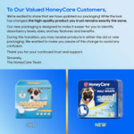 HONEY CARE disposable belly band diaper showing the six layer leak proof material