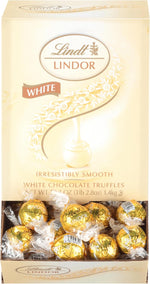 Genuine imported Lindt gourmet chocolate package details and nutritional text view
