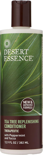 Desert Essence Daily Replenishing Tea Tree Conditioner front view bottle packaging