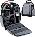 USA Gear Portable Camera Backpack for DSLR with Customizable Accessory Dividers, Weather Resistant Bottom and Comfortable Back Support - Compatible with Canon, Nikon, Sony, Fujifilm, and More (Red) - Image 14