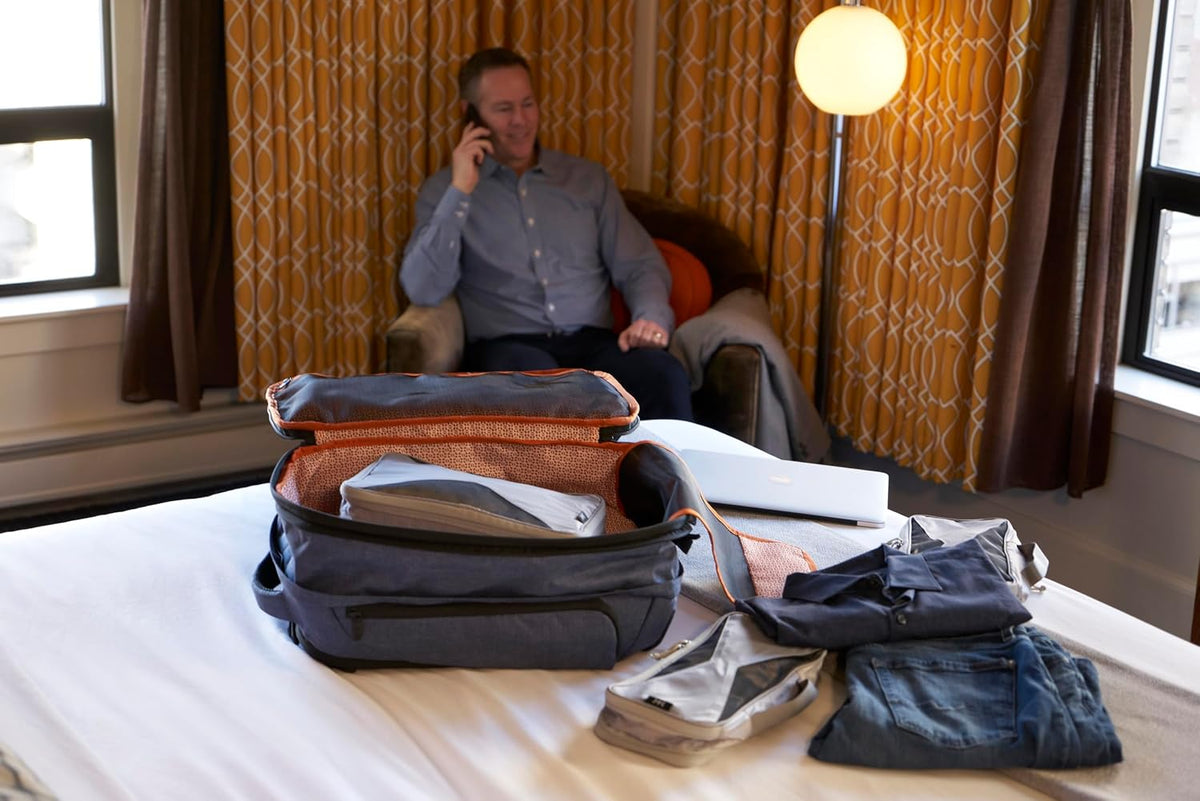 Knack Pack back panel and luggage strap