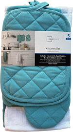 Mainstay kitchen towel set accessories displayed together