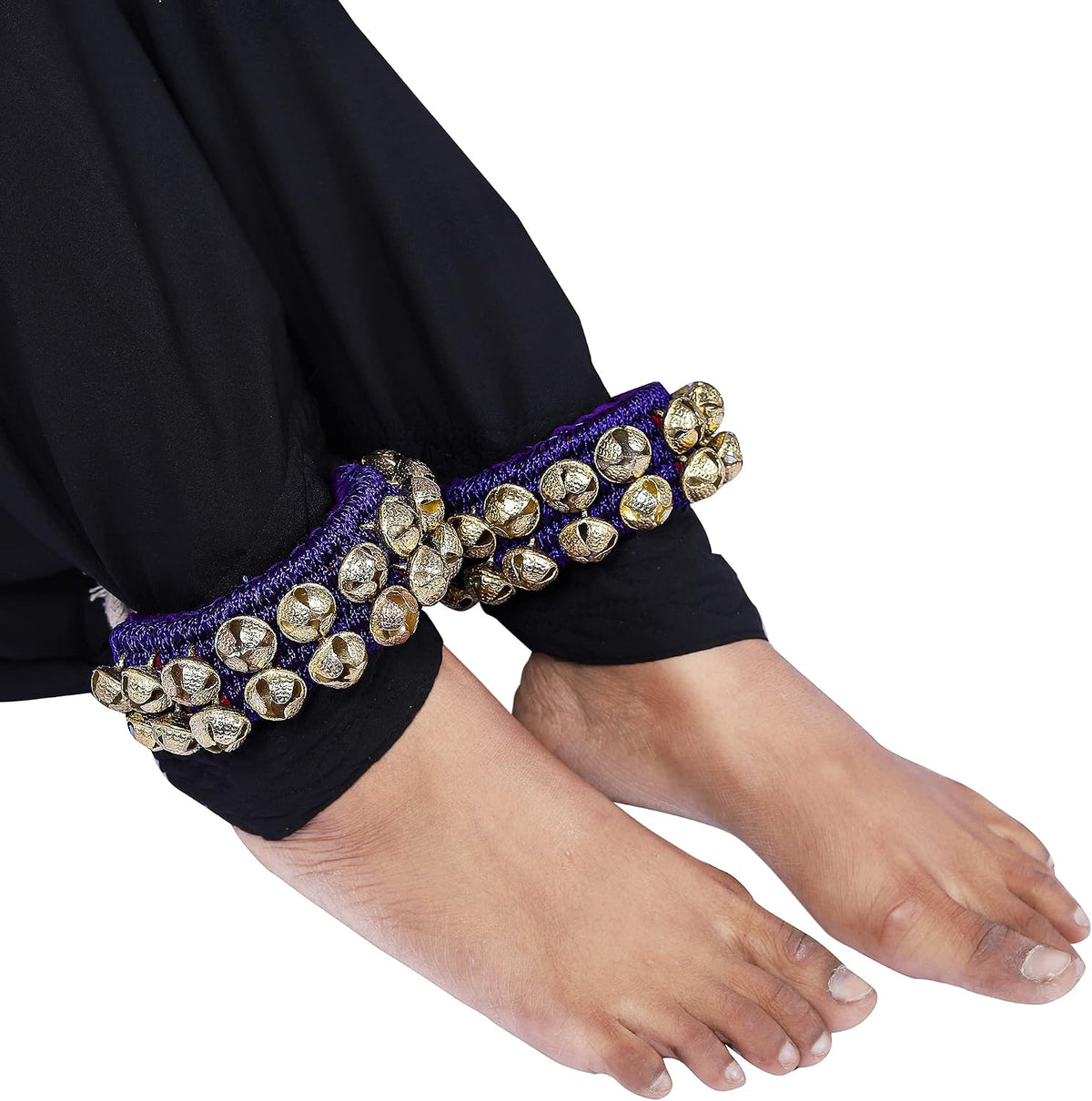 Handtechindia brass ankle bells pair layout